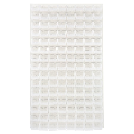 Quantum Storage Systems Steel Louvered Panel, 36" W x 1" D x 61" H, Oyster White QLP-3661HC-220-120CL